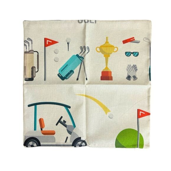 Golf Throw Pillow Cover - Picture 1 of 2